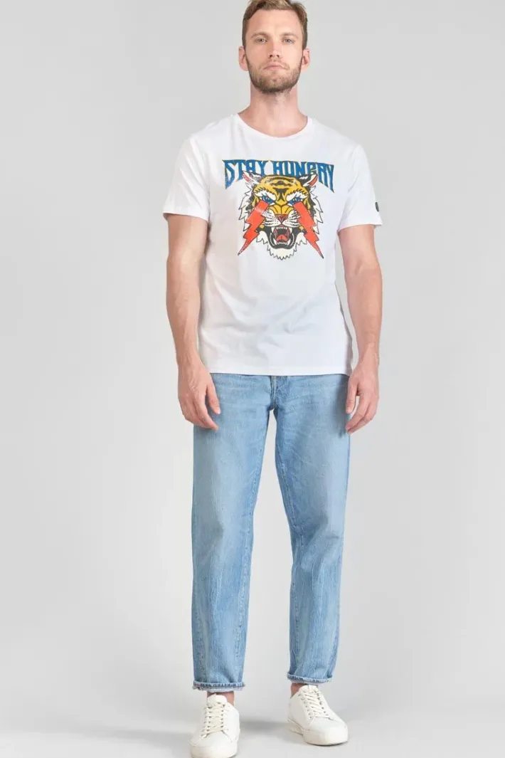 Le Temps des Cerises T-Shirt Yair Blanc Imprime White Sale