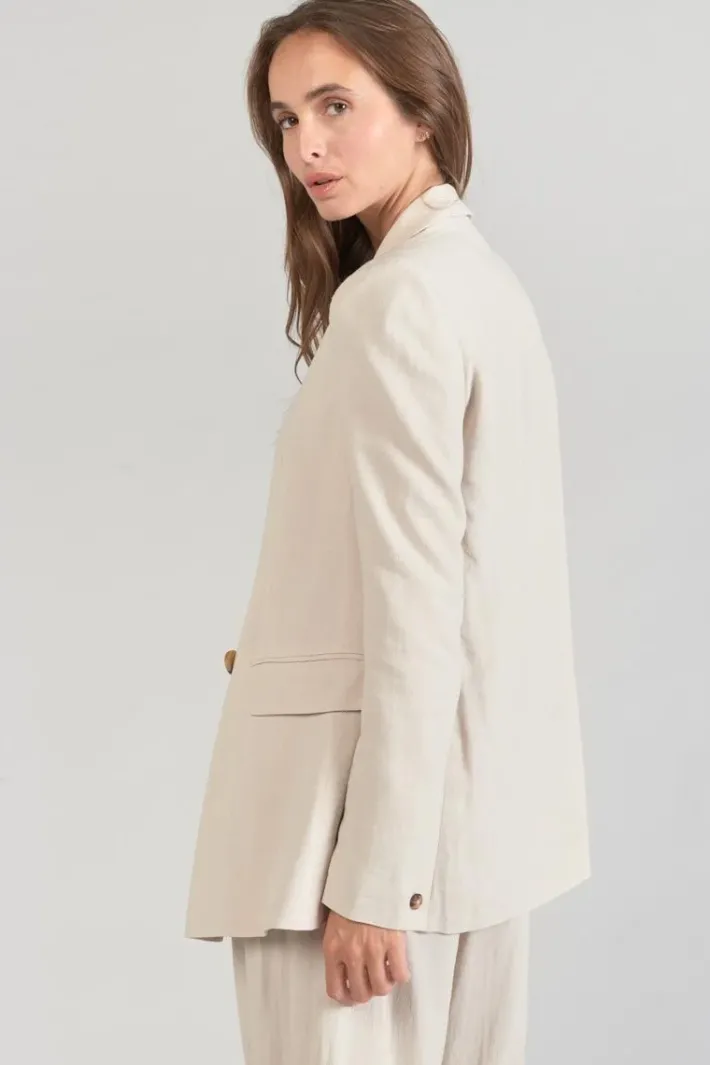 Le Temps des Cerises Veste Blazer Bek Sable Sand Discount