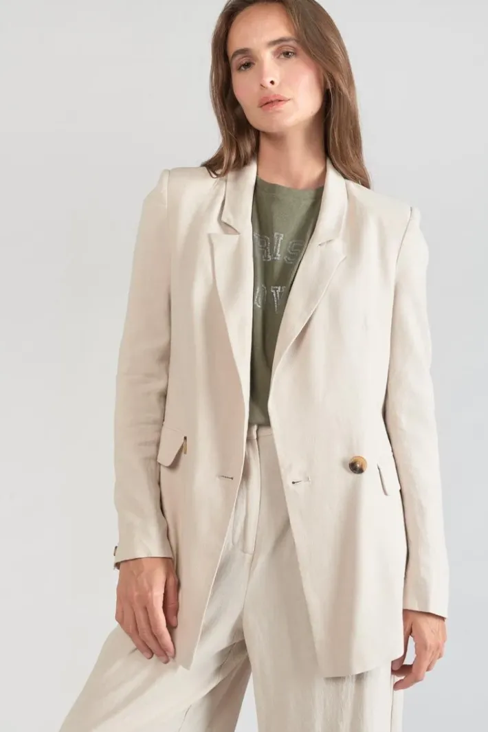 Le Temps des Cerises Veste Blazer Bek Sable Sand Discount