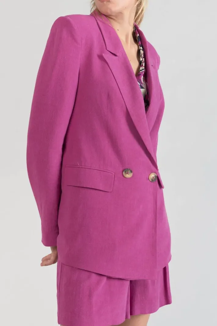 Le Temps des Cerises Veste Blazer Bek Violine Aster Shop