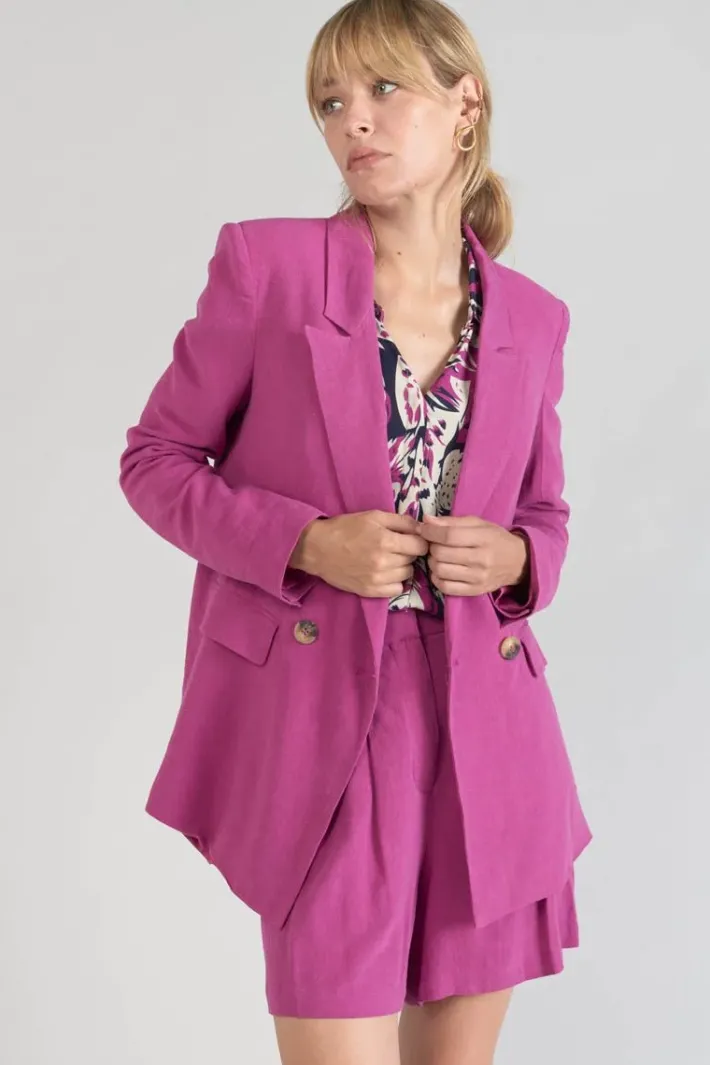 Le Temps des Cerises Veste Blazer Bek Violine Aster Shop