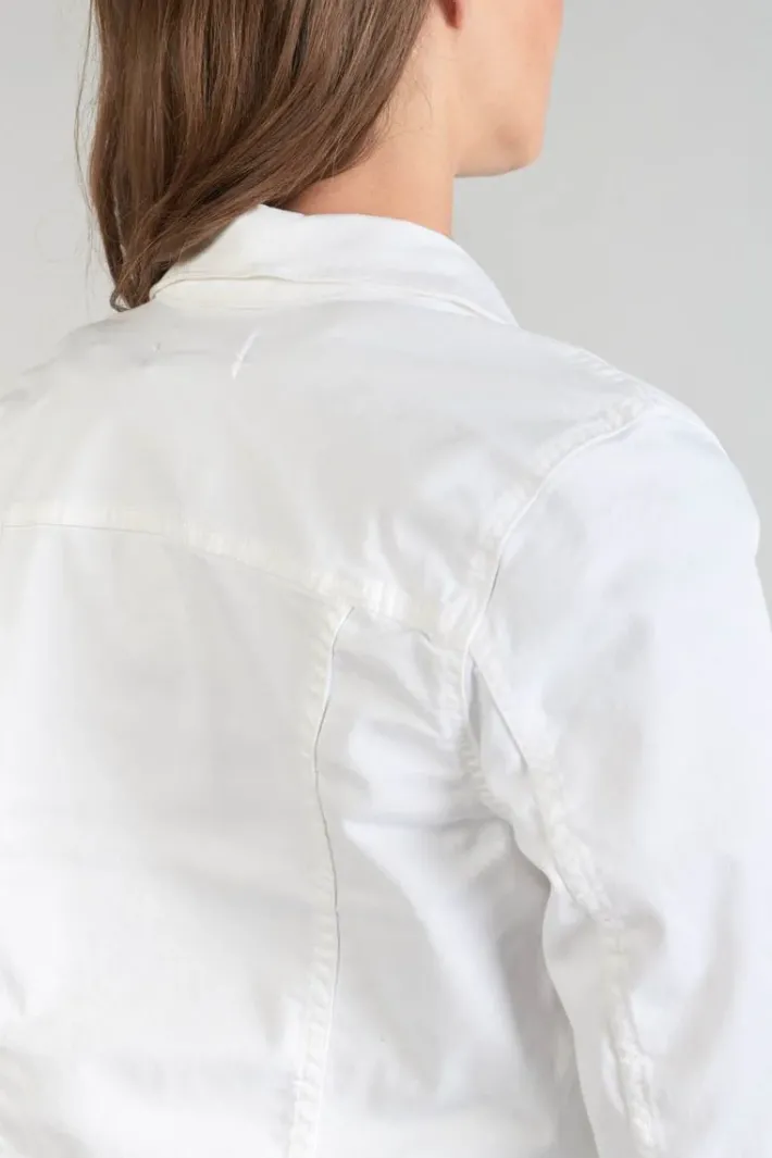 Le Temps des Cerises Veste En Jeans Lilly Blanche White New