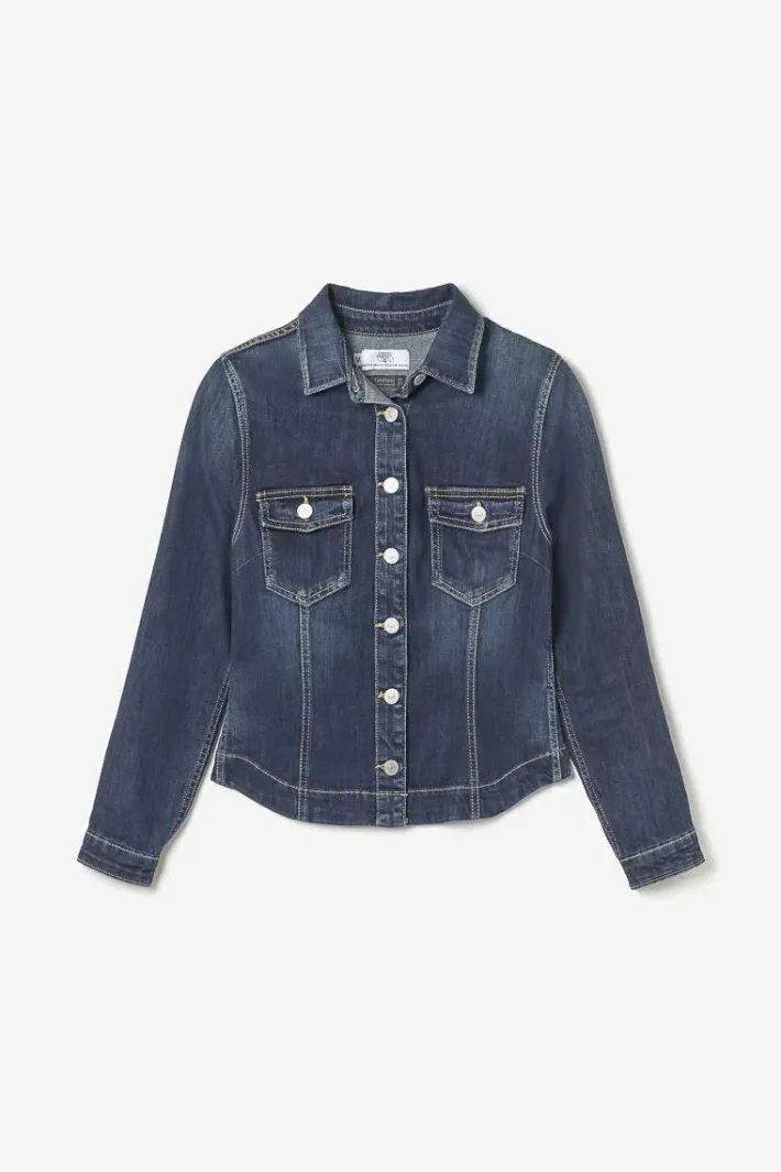 Le Temps des Cerises Veste En Jeans Lilly Bleu Fonce Blue New