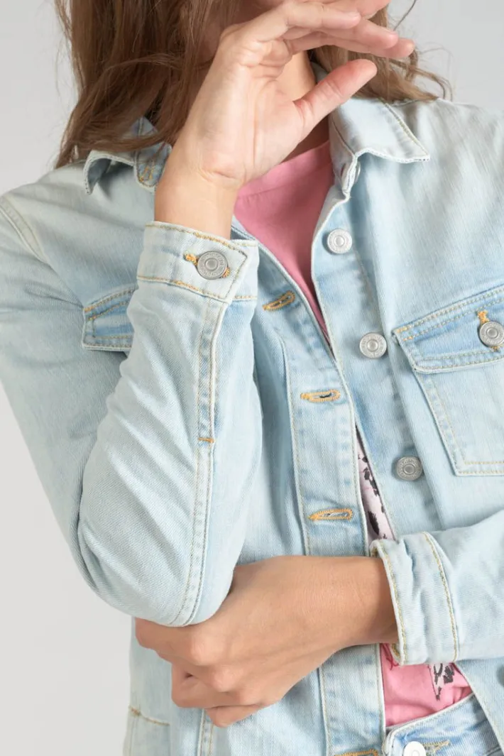 Le Temps des Cerises Veste En Jeans Lilly Bleu Tres Clair Blue New