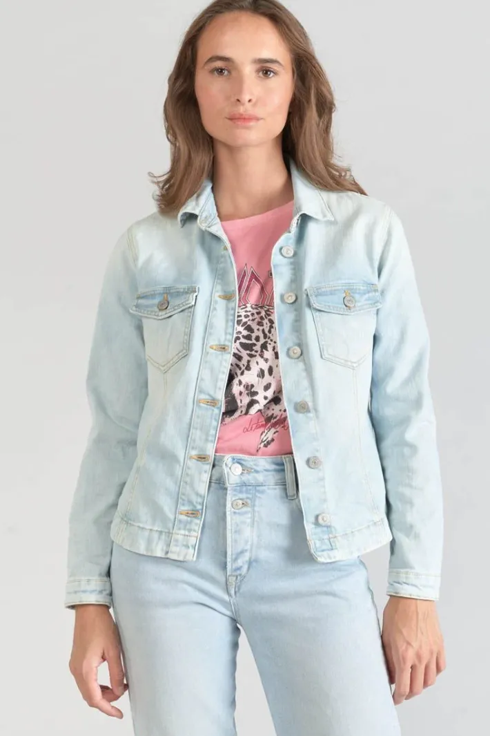 Le Temps des Cerises Veste En Jeans Lilly Bleu Tres Clair Blue New