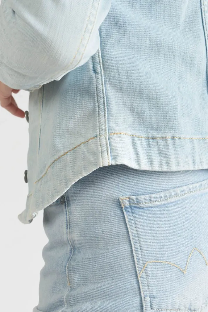 Le Temps des Cerises Veste En Jeans Lilly Bleu Tres Clair Blue New