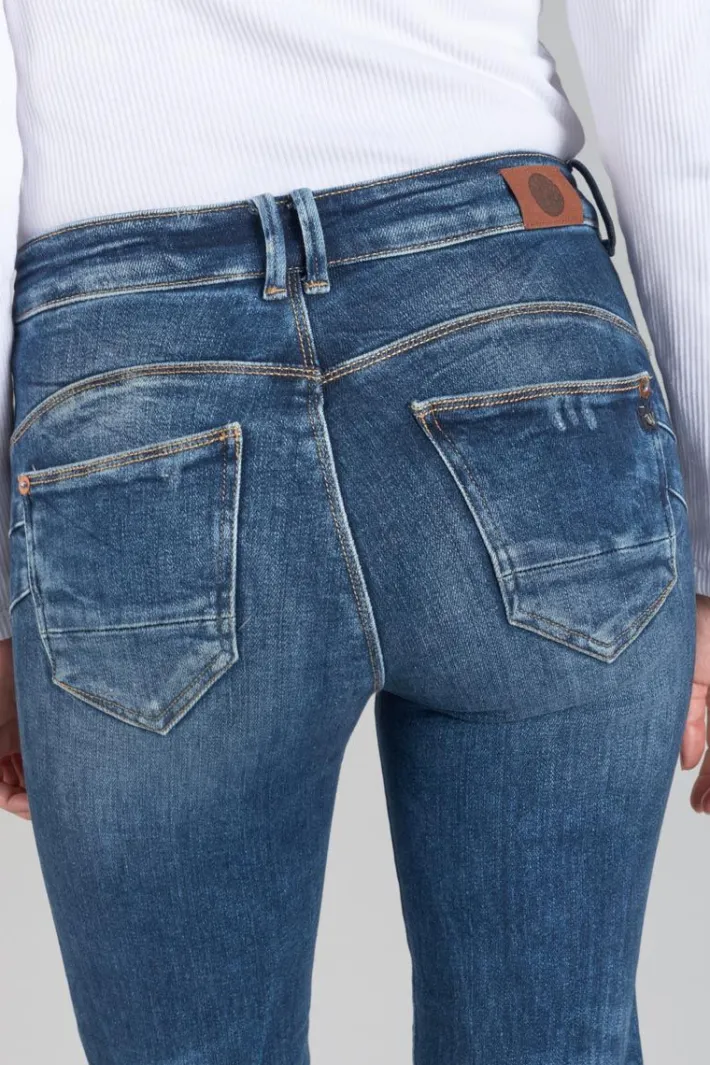 Le Temps des Cerises Zep Pulp Regular Taille Haute 7/8Eme Jeans Destroy Bleu N°2 Blue Cheap