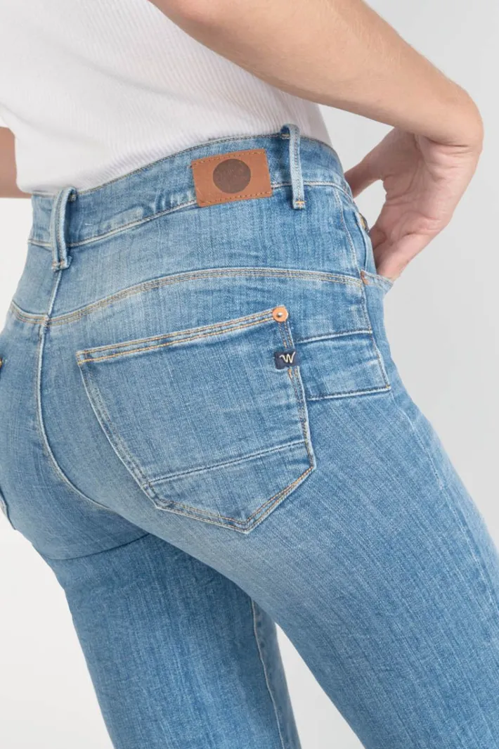 Le Temps des Cerises Zep Pulp Regular Taille Haute 7/8Eme Jeans Destroy Bleu N°4 Blue Sale