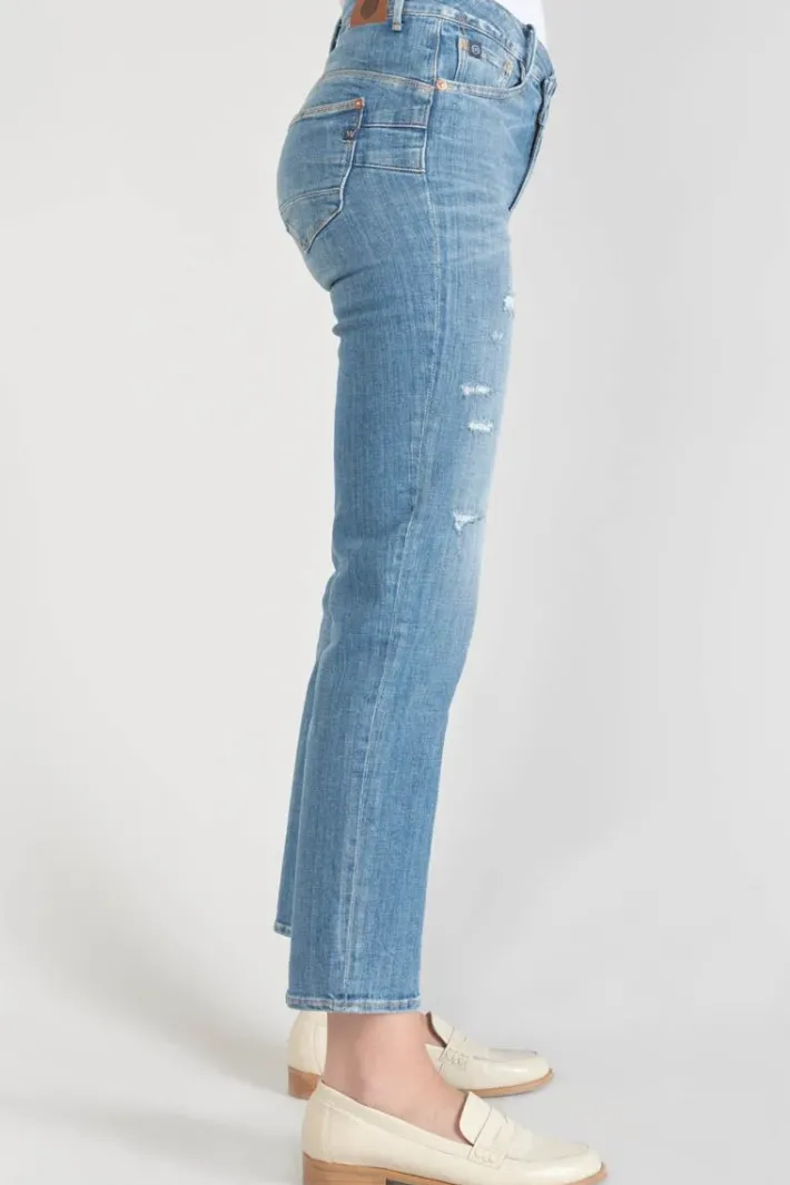 Le Temps des Cerises Zep Pulp Regular Taille Haute 7/8Eme Jeans Destroy Bleu N°4 Blue Sale